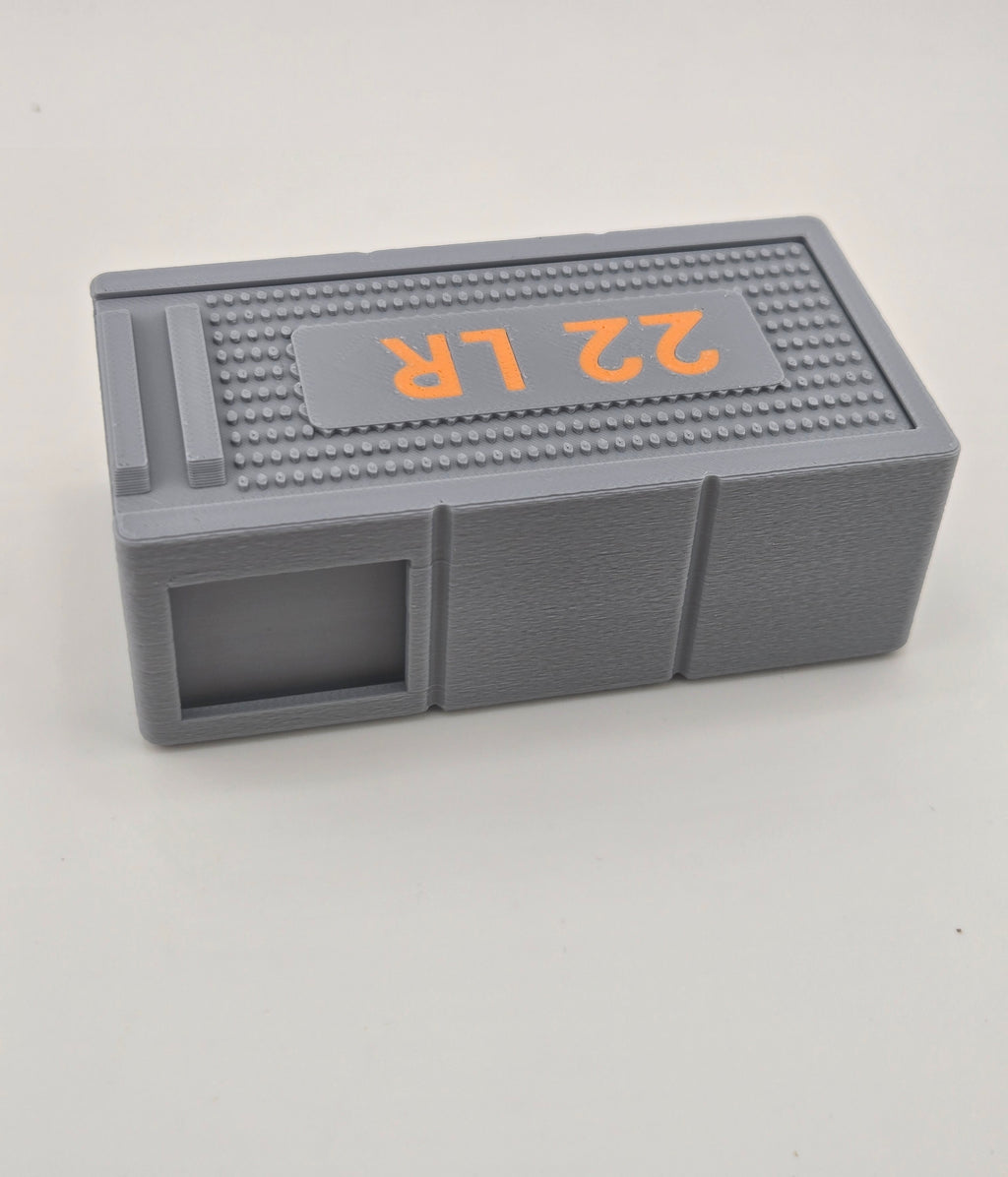 22 LR 50-Round Ammo Box (Black or Grey)