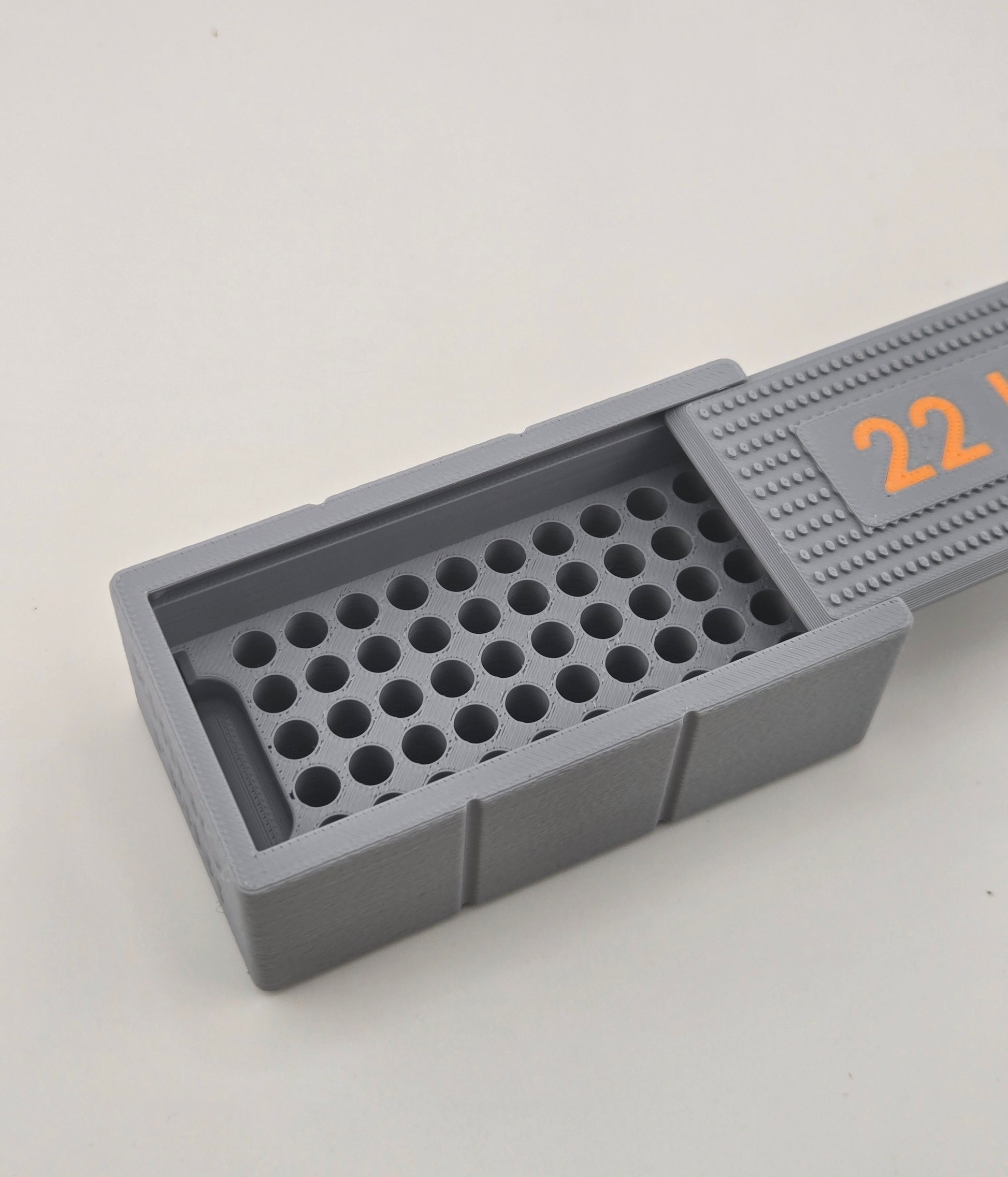 22 LR 50-Round Ammo Box (Black or Grey)