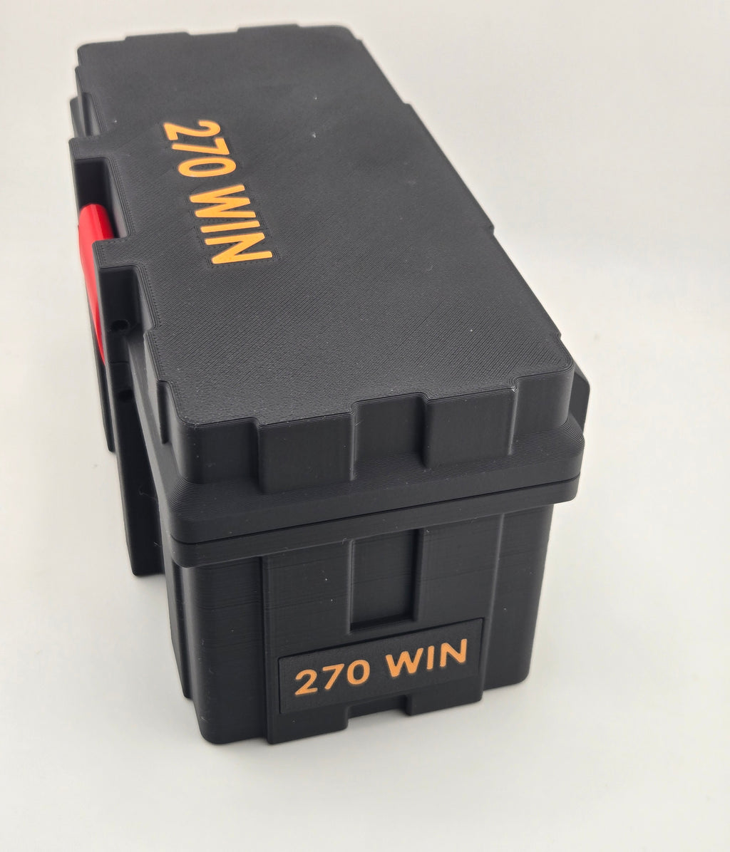 270 WIN AMMUNITON CONTATINER, 40 ROUND AMMO BOX