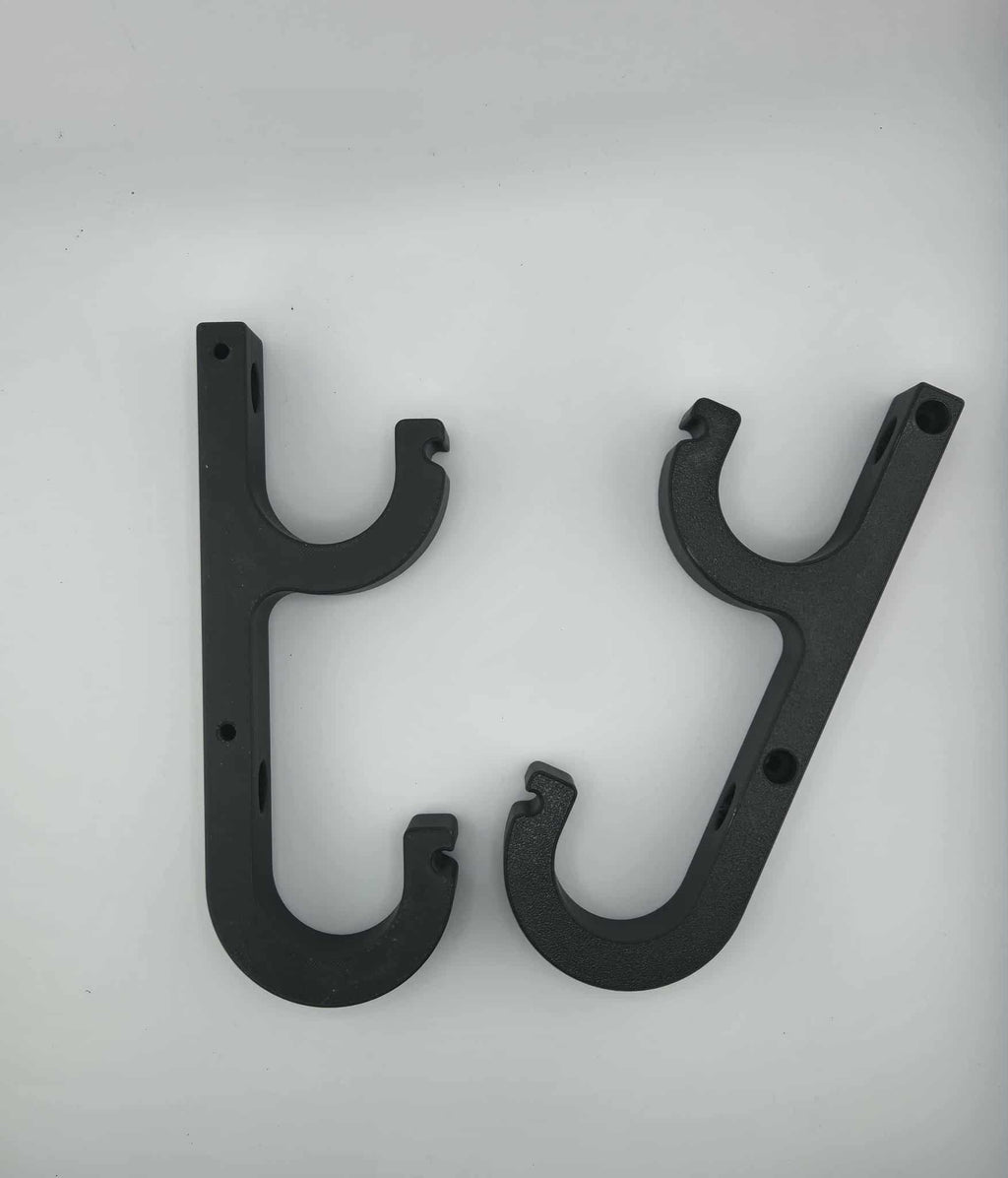 Wall Mount Fishing Rod Holders – 2-Rod Rack for Garage & Indoor Storage Organizer