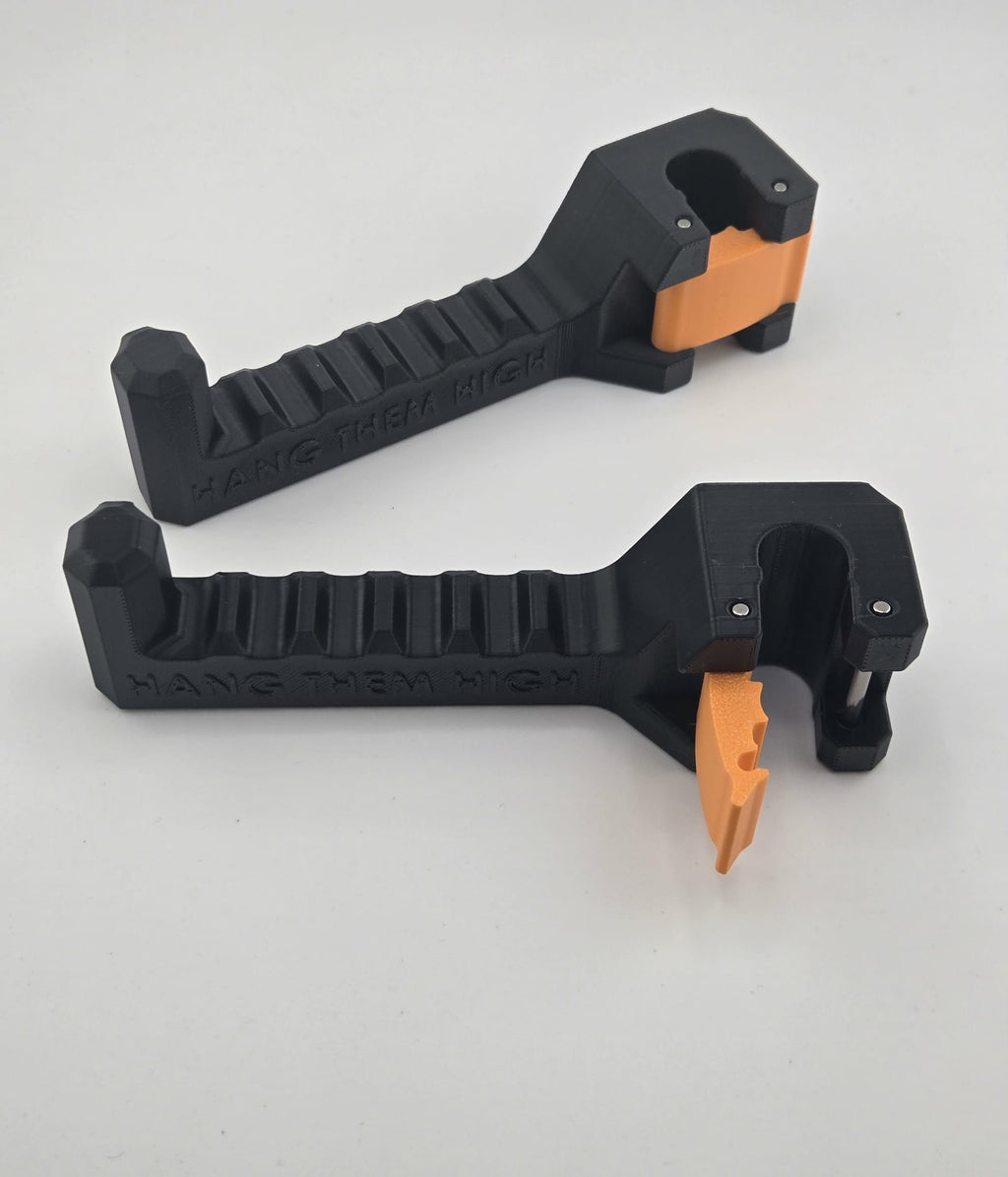 Bow & Crossbor Hanger/Rack for Cars & Trucks -14mm-Headrest Mount. Hang Them High – Compound Bow & Crossbow Headrest Hanger.