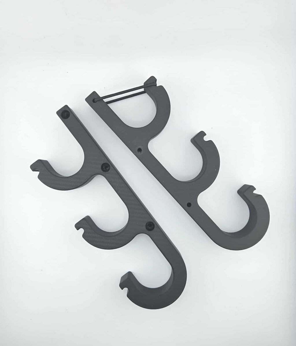 Wall Mount Fishing Rod Holders – 3-Rod Rack for Garage & Indoor Storage Organizer