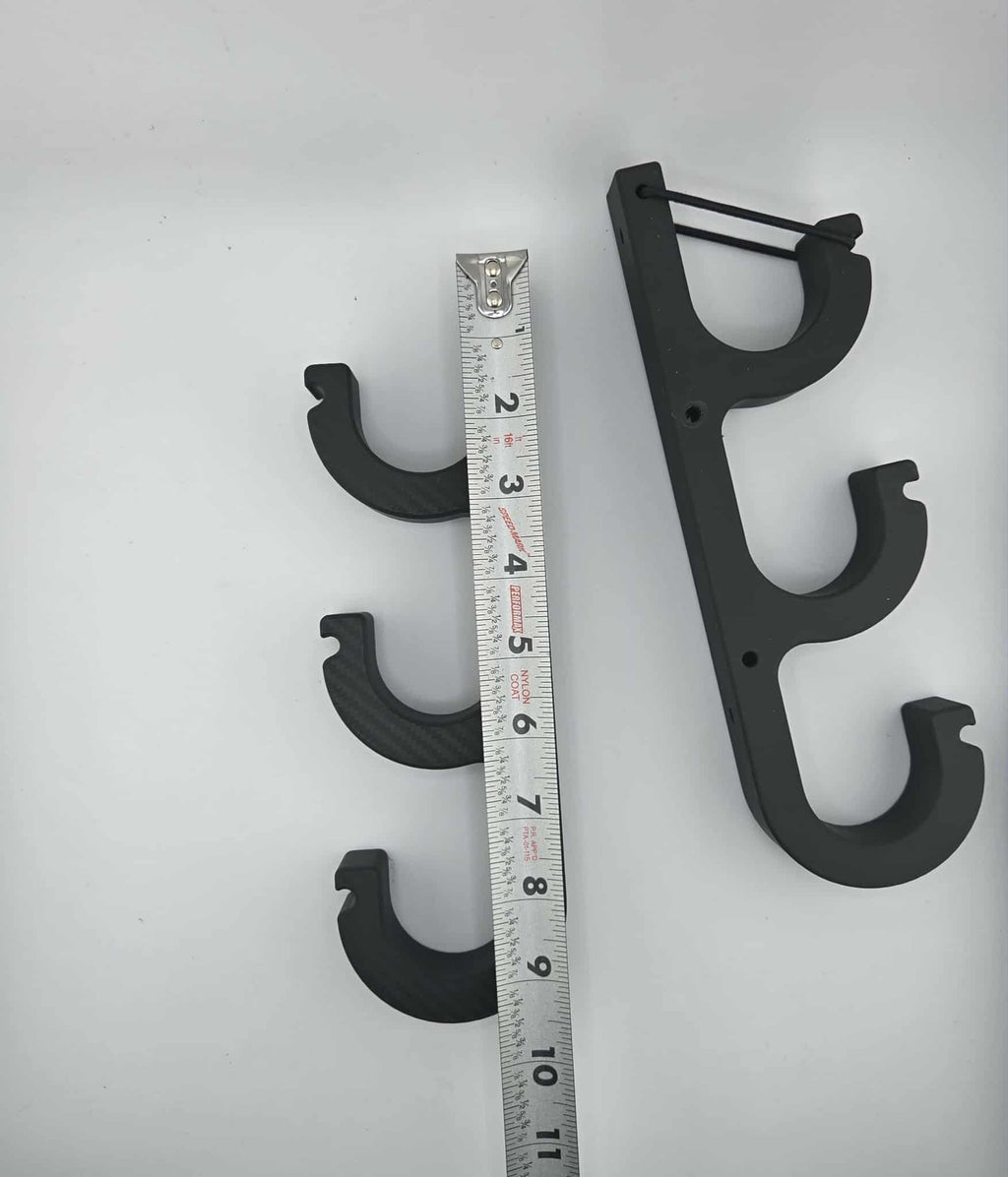 Wall Mount Fishing Rod Holders – 3-Rod Rack for Garage & Indoor Storage Organizer