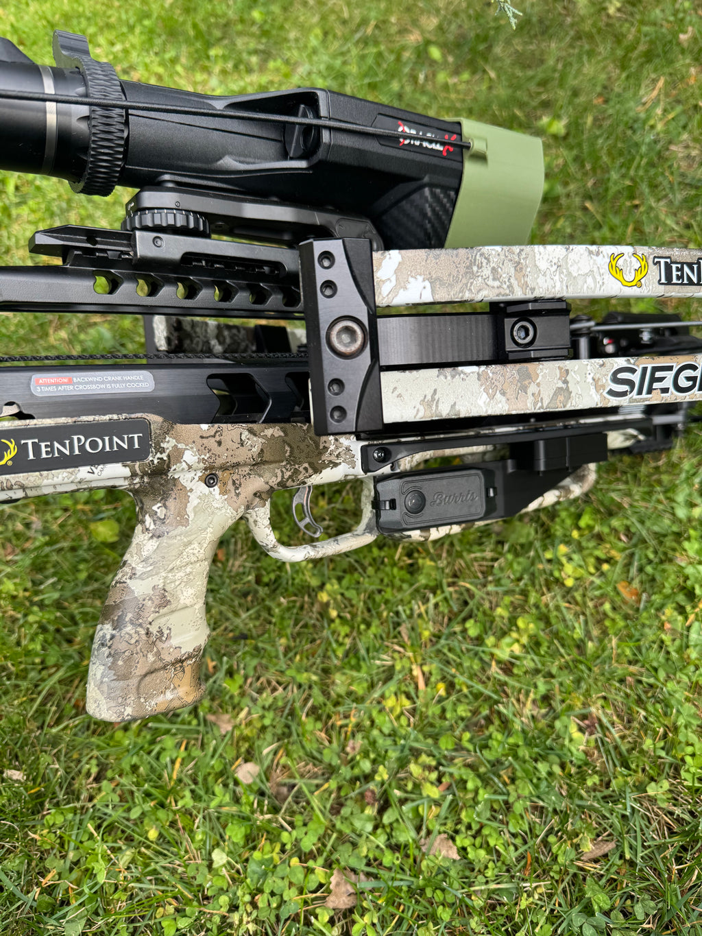 Range Button Mount Compatible with Burris® Oracle X for TENPOINT® SIEGE Platform, RS 410 and 425 Models, Veil Alpine Platform, Flatline 460, Stealth 450, Titan M1 - LEFT Hand