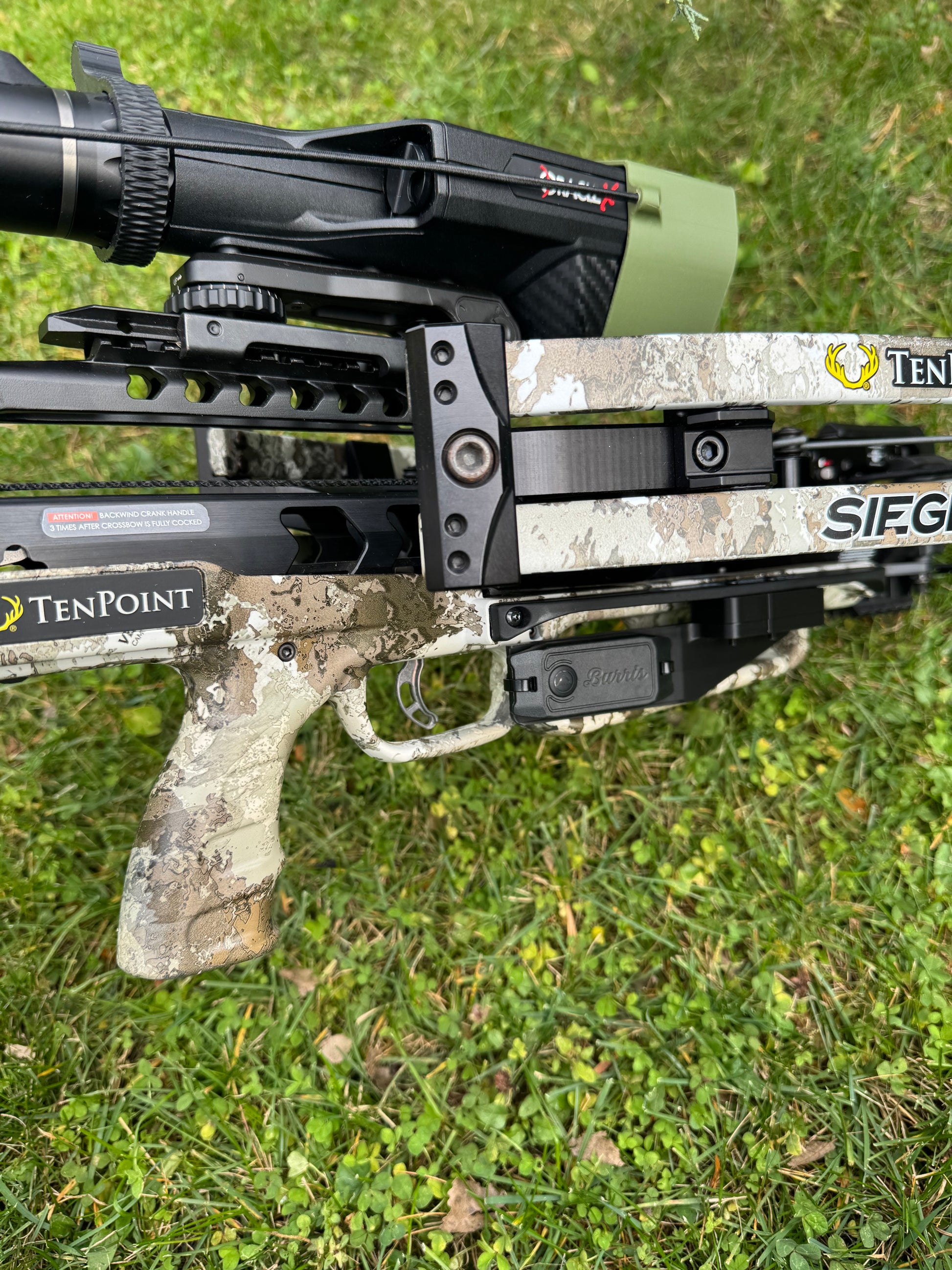 Range Button Mount Compatible with Burris® Oracle X for TENPOINT® SIEGE Platform, RS 410 and 425 Models, Veil Alpine Platform, Flatline 460, Stealth 450, Titan M1 - LEFT Hand