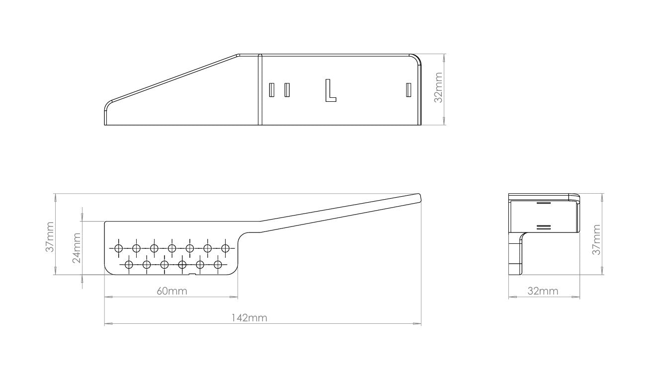 Range Button Mount Compatible with Burris® Oracle X for TENPOINT® SIEGE Platform, RS 410 and 425 Models, Veil Alpine Platform, Flatline 460, Stealth 450, Titan M1 - LEFT Hand